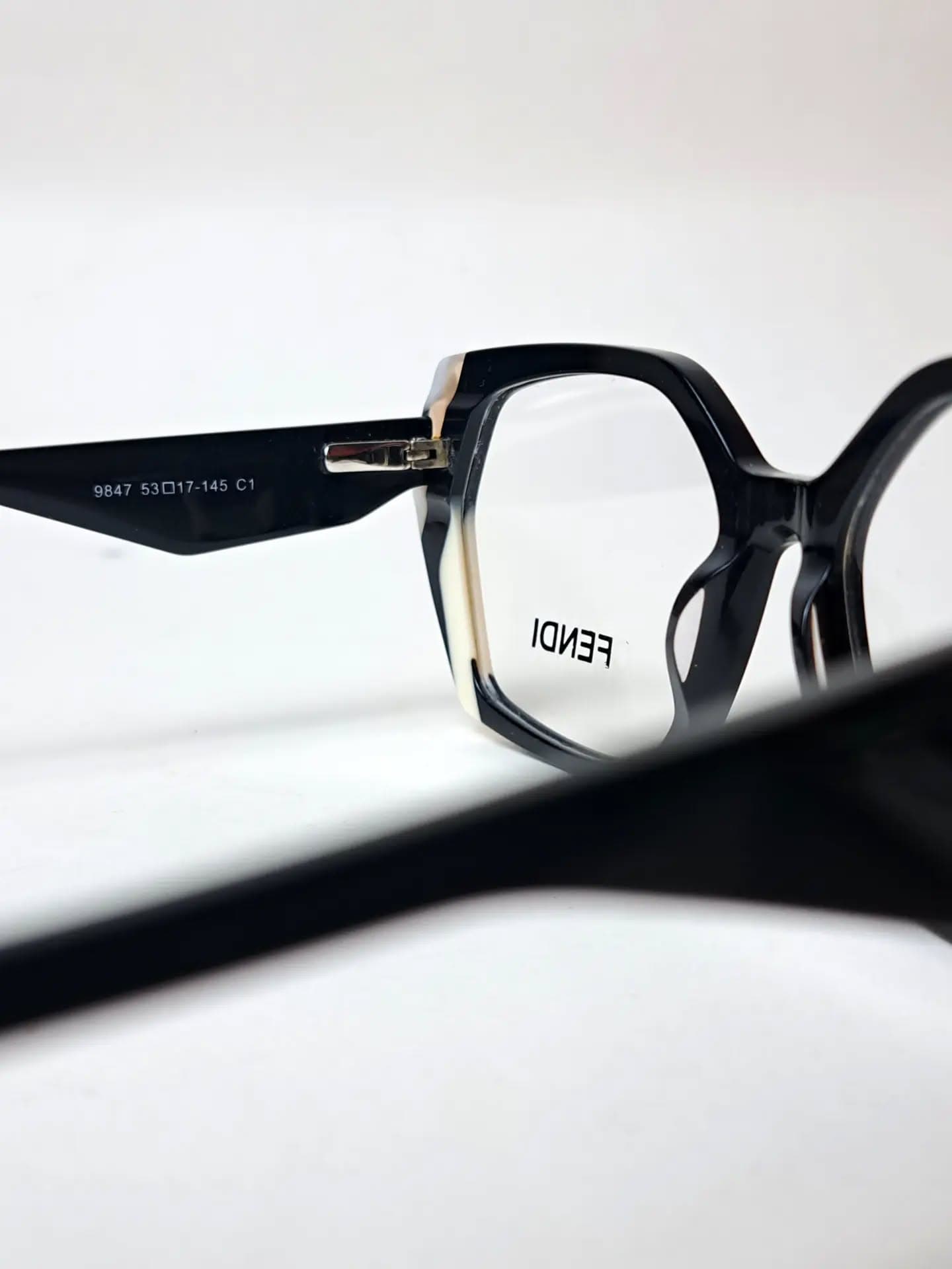 Fendi Cat-Eye Gradient Acetate Eyeglasses view 5
