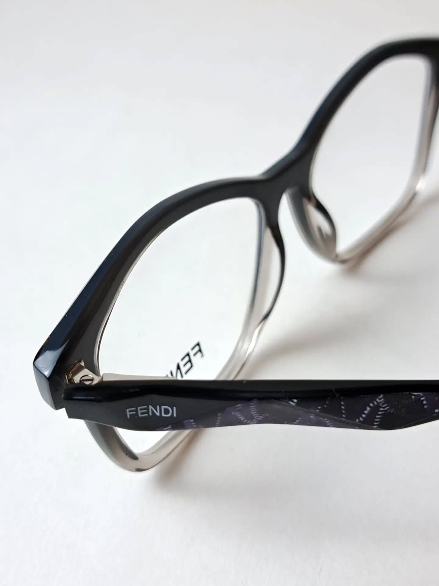 Fendi Cat-Eye Gradient Acetate Eyeglasses view 3