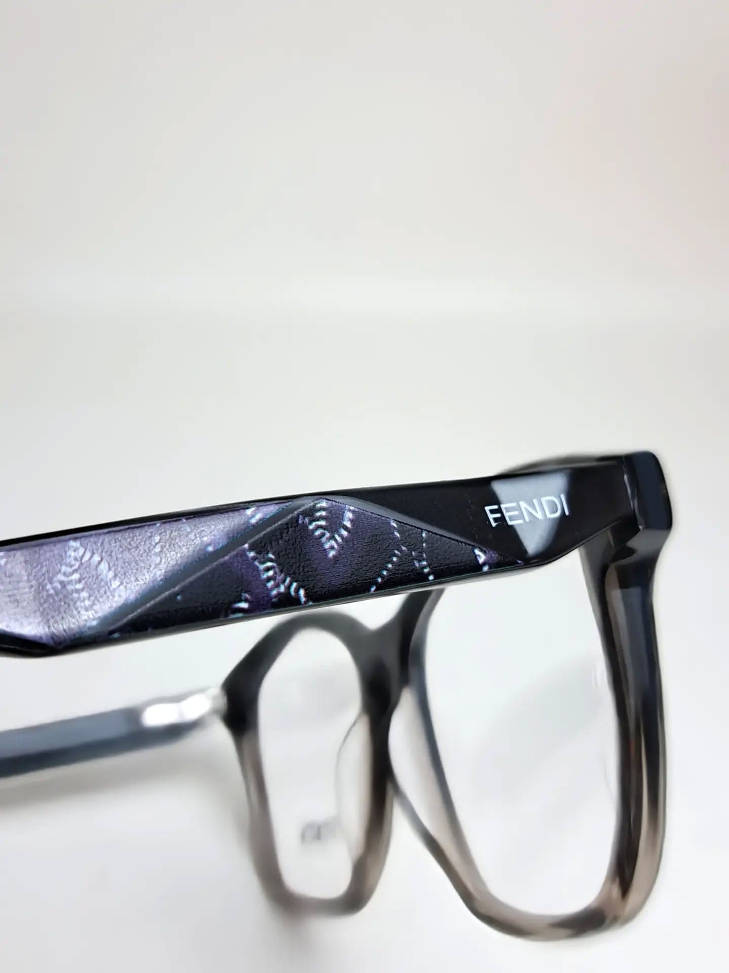 Fendi Cat-Eye Gradient Acetate Eyeglasses view 4