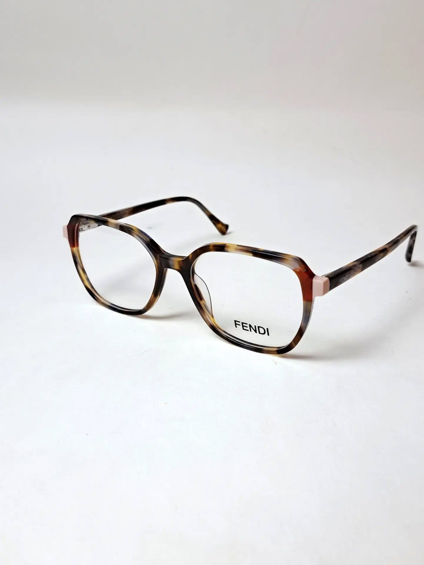 Fendi Tortoiseshell Square Optical Eyeglasses view 2