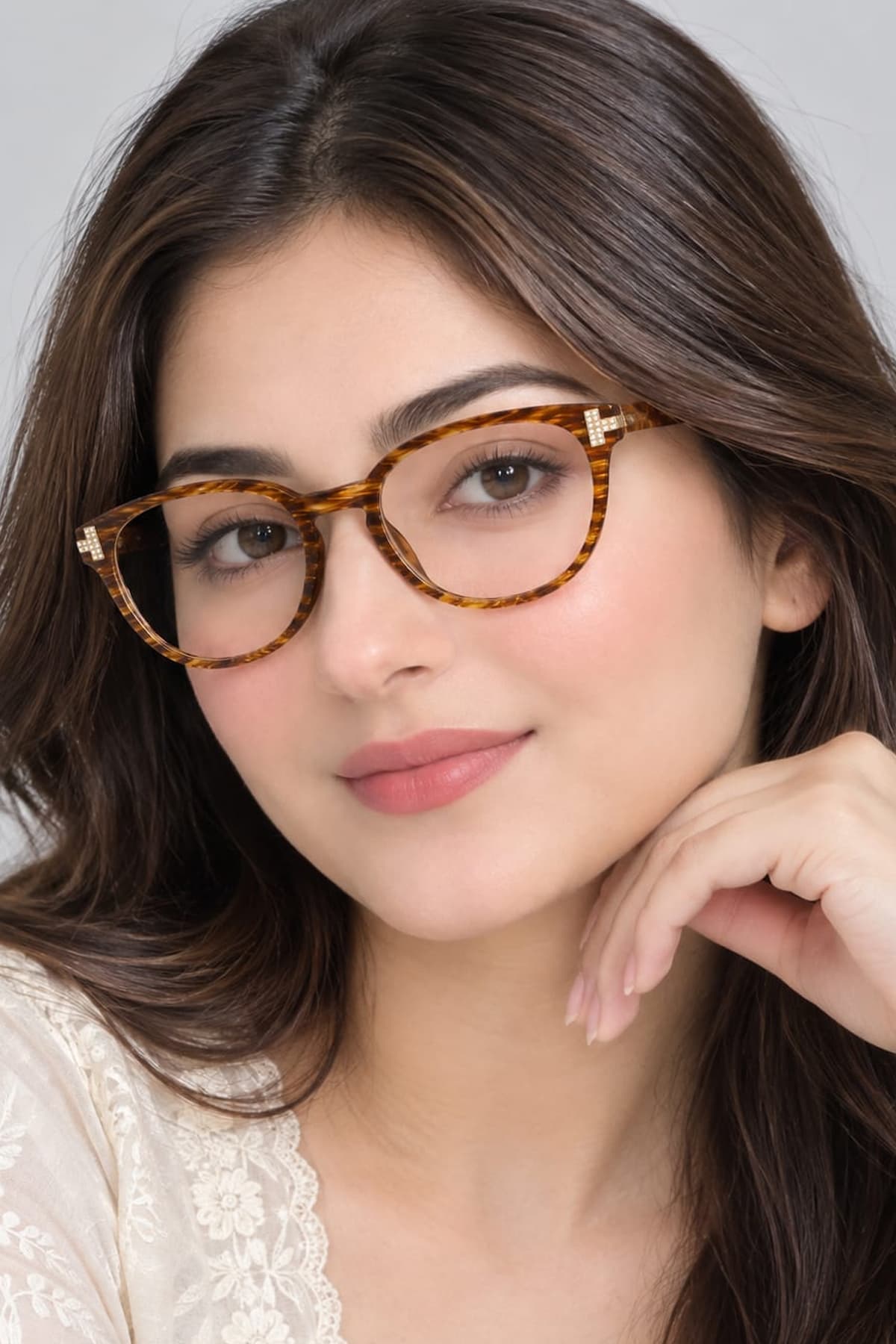 Tom Ford Honey Tortoise D Brown Tortoise Panto Eye Glasses